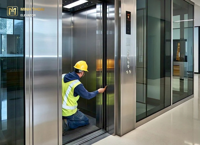 Vì sao nên bảo trì thang máy trực tiếp tại công trình?